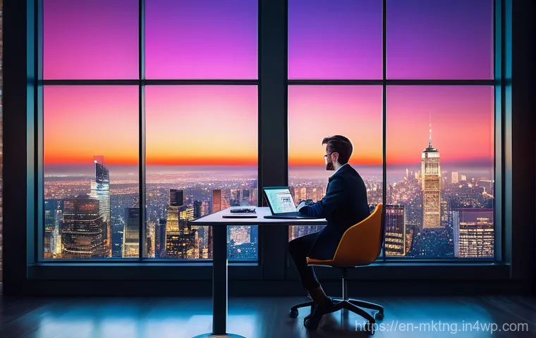 소셜 미디어와 SEO의 연계 전략 - **Prompt:** A visually stunning and complex digital art piece illustrating 'The Invisible Thread' co...